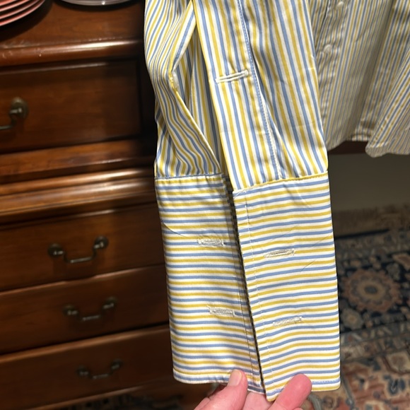 Custom made Oxford Clothes Button Down with French Cuffs - Picture 5 of 6